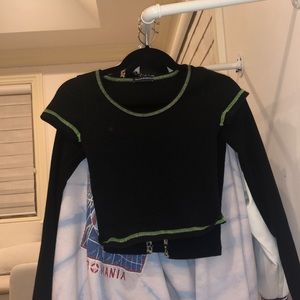 Brandy green crop top